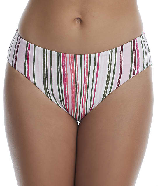 Birdsong Cabana Stripe Basic Bikini Bottom in Cabana Stripe S20153-CABST