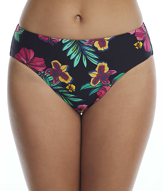 Birdsong Polynesian Floral Basic Bikini Bottom in Polynesian Floral(Front Views) S20153-POFLR