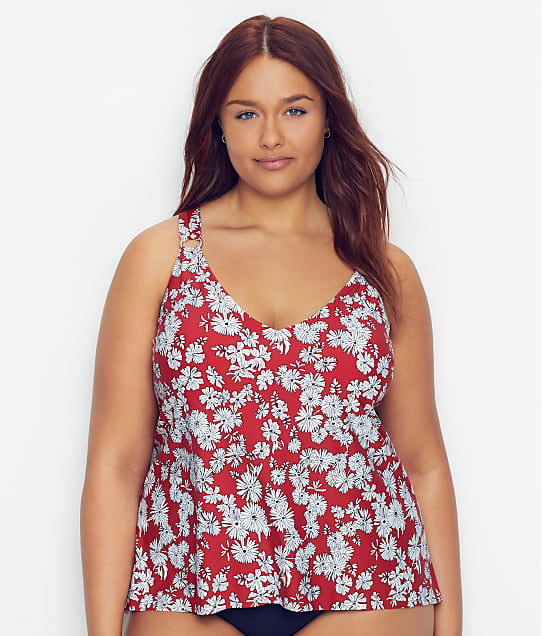 flyaway tankini top plus size