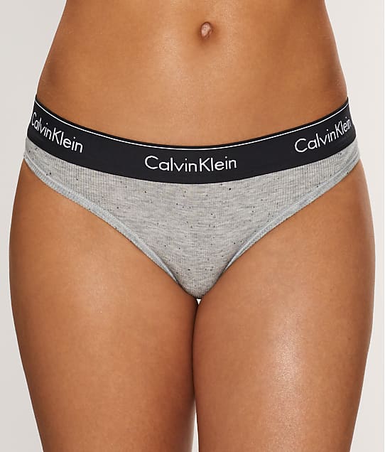 calvin klein ribbed thong