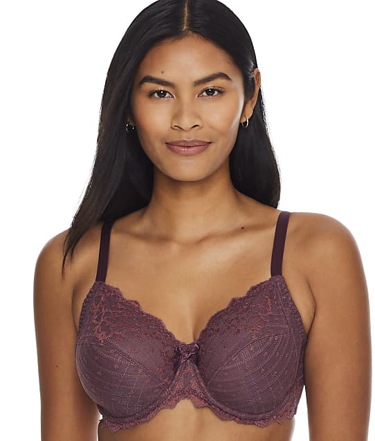 Chantelle Rive Gauche Side Support Bra in Cardinal / Amber(Front Views) 3281