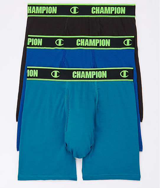 Champion Cotton Performance Boxer Briefs 3Pack & Reviews Bare