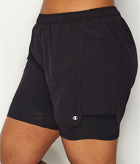 champion 2 in 1 shorts