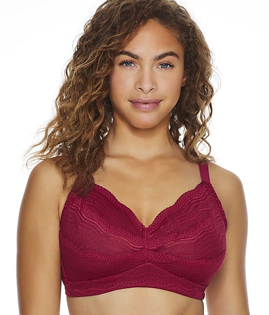 Cosabella Dolce Curvy Bralette in Deep Ruby(Front Views) DOLCE1310