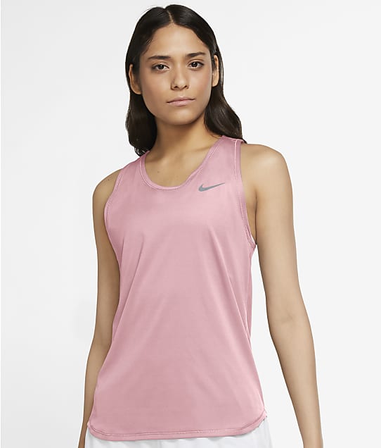 Nike Plus Size Essential Running Tank in Pink Glaze DH1025