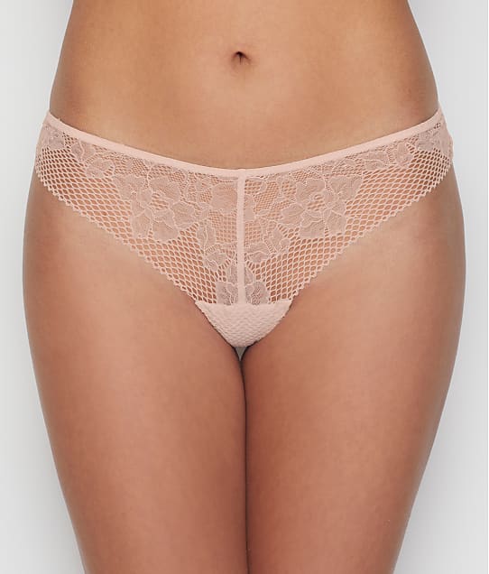 DKNY Soft Tech Lace Thong in Blossom DK4051