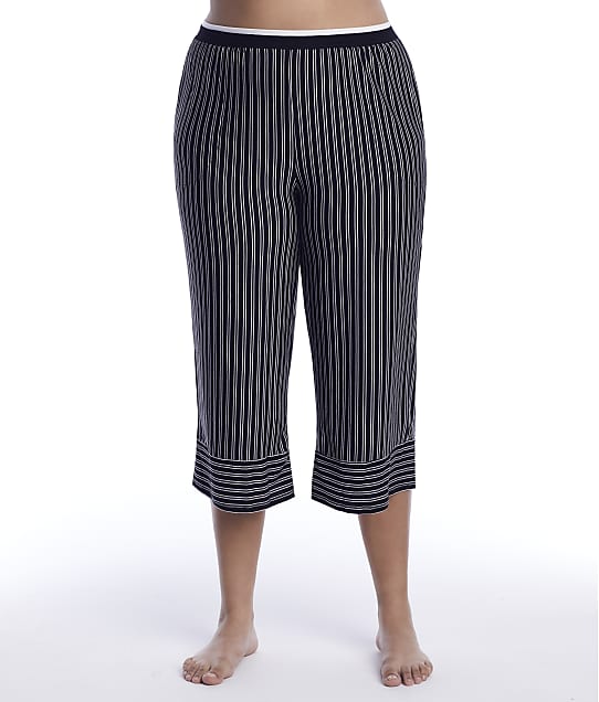 Donna Karan Sleepwear Plus Size Get In Line Modal Capri Pajama Pants ...