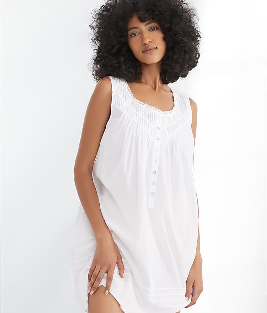Eileen West Poetic Woven Lawn Chemise in White E5319842
