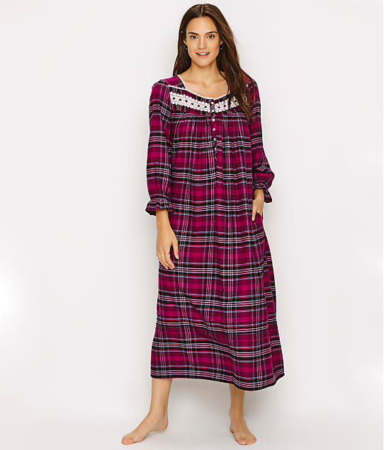 Eileen West Plaid Lawn Ballet Flannel Nightgown & Reviews Bare