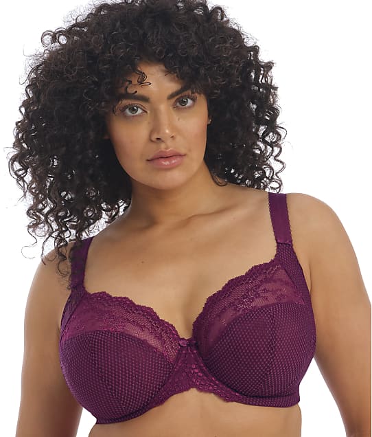 Elomi Charley Side Support Plunge Bra  in Fuschia(Front Views) EL4382