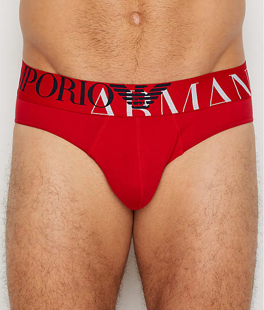 emporio armani mega logo brief