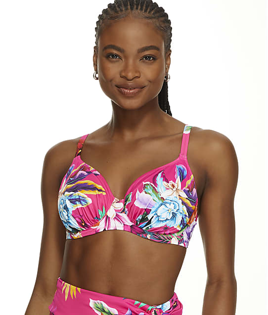 Fantasie Halkidiki Gather Full Cup Bikini Top in Orchid(Front Views) FS501901