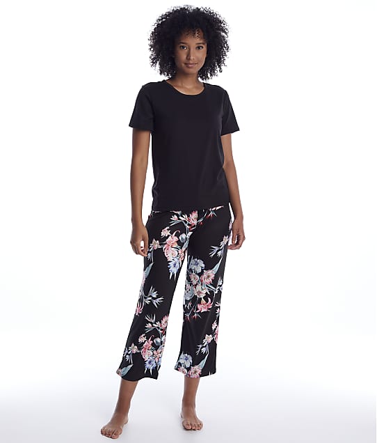 Flora Nikrooz Floral Knit Cropped Pajama Set & Reviews | Bare