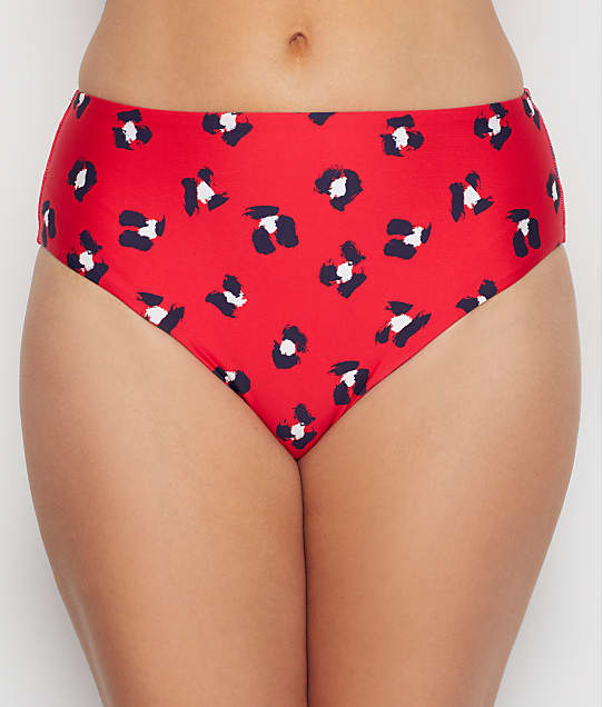Freya Wildcat High-Waist Bikini Bottom in Red(Front Views) AS6885