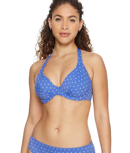 Freya Jewel Cove Halter Bikini Top in Azure AS7232