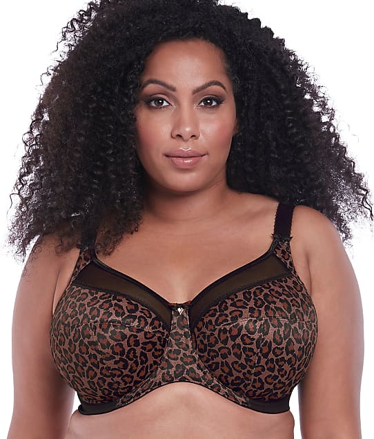 Goddess Kayla Side Support Bra in Dark Leopard(Front Views) GD6162