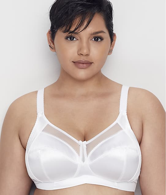 Goddess Keira Side Support Wire-Free Bra in White(Front Views) GD6093