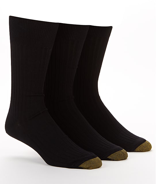 Gold Toe Canterbury Big & Tall Crew Dress Socks 3Pack & Reviews Bare