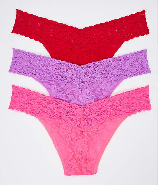 Hanky Panky VDay Collection Original Rise Thong 3Pack & Reviews