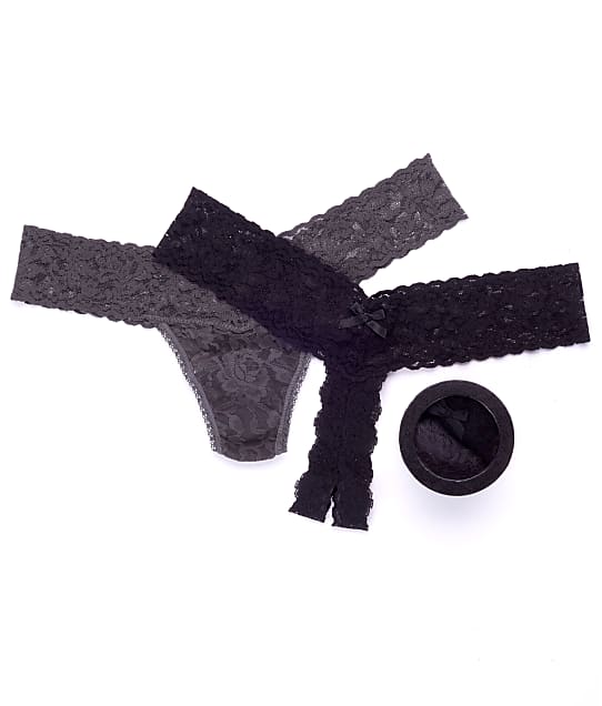 Hanky Panky After Midnight Signature Lace Low Rise Thong 2Pack