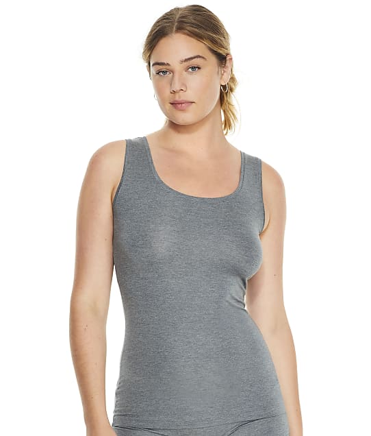 Hanro Soft Touch Modal Tank in Melange(Front Views) 79078