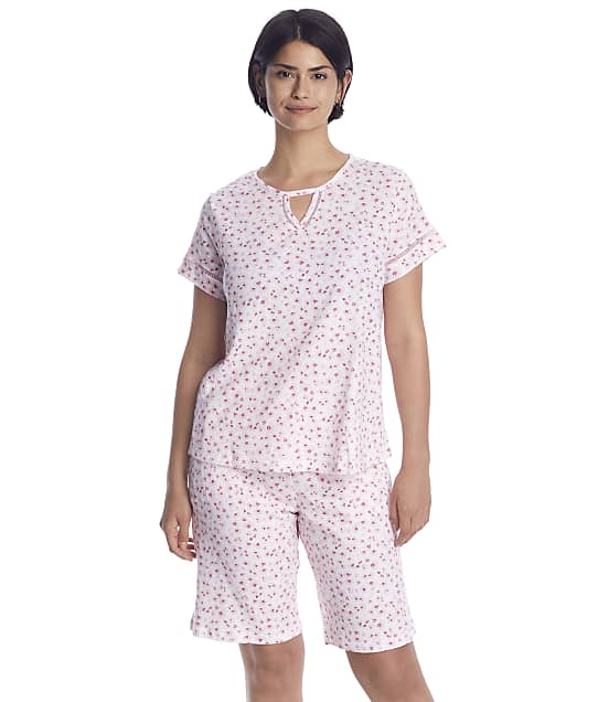 Karen Neuburger Floral Knit Bermuda Pajama Set & Reviews | Bare ...