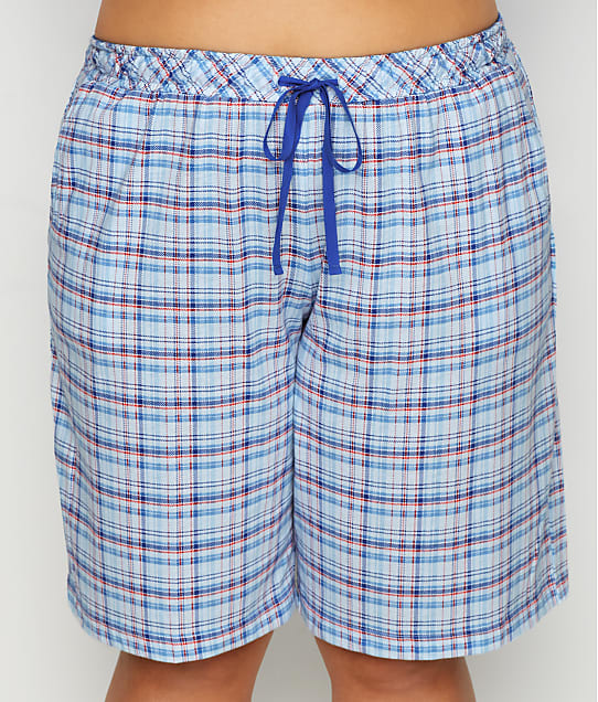 plus size knit shorts