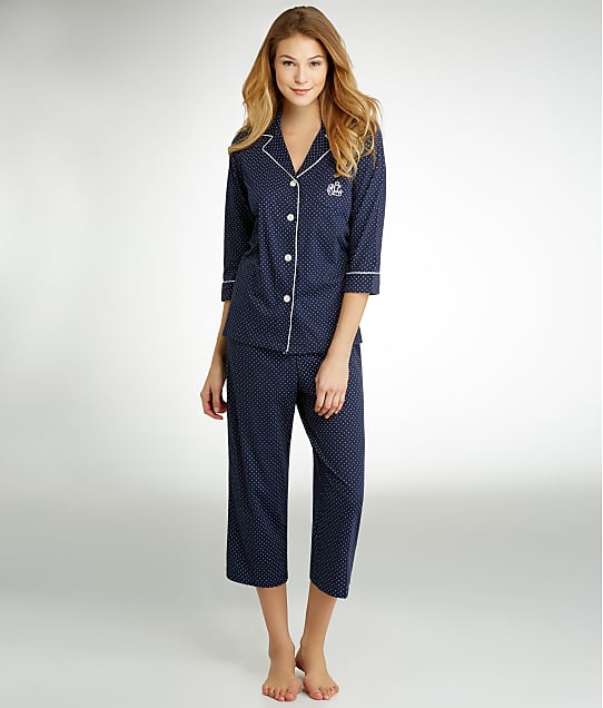 Lauren Ralph Lauren Further Lane Capri Knit Pajama Set & Reviews | Bare ...