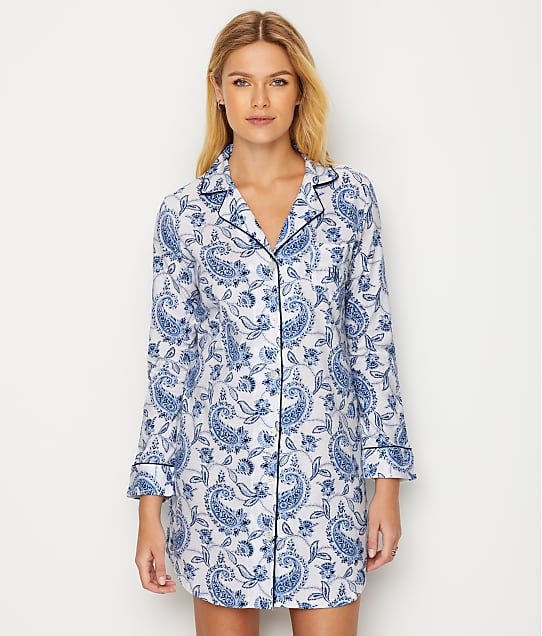 Lauren Ralph Lauren Paisley Print Knit Sleep Shirt & Reviews | Bare ...