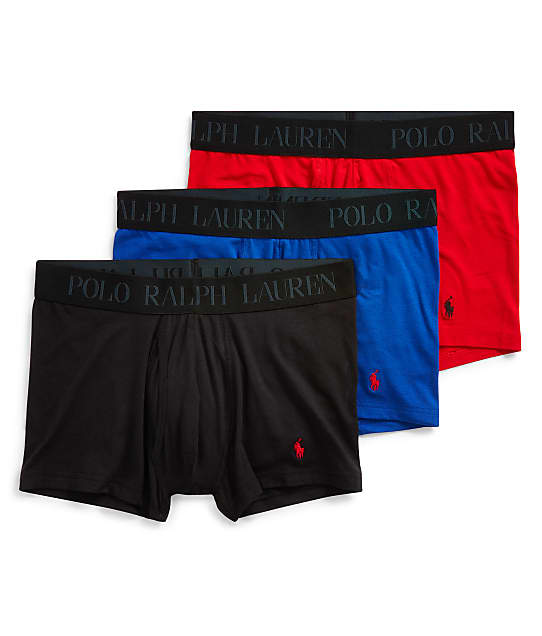 Polo Ralph Lauren Lux 4D-Flex Cotton Modal Trunk 3-Pack in Red / Royal / Black LFTRP3