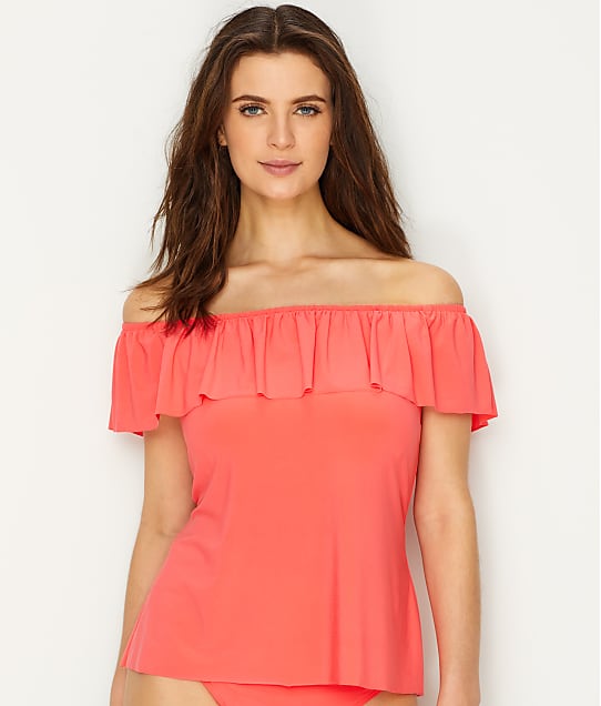 Magicsuit Solid Kris OffTheShoulder Underwire Tankini Top & Reviews