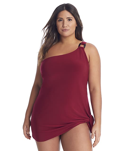 Magicsuit Plus Size Solid Amal Convertible Wire-Free One-Piece ...