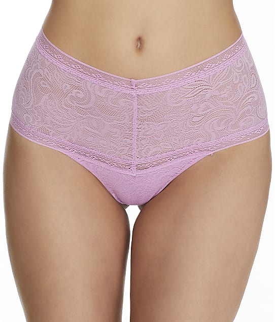 Maidenform Tummy Smoothing Lace Thong in Lilac Petal DMTSTG