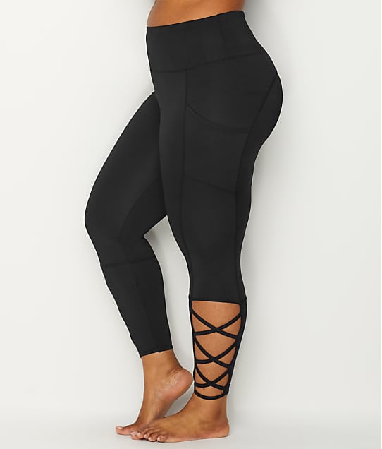 Marika Curves Plus Size High-Waist Laced Ankle Leggings & Reviews ...