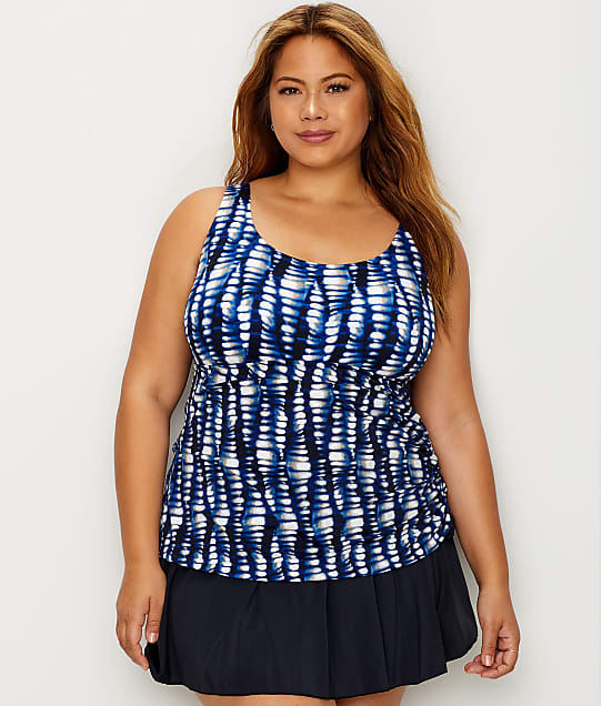 Maxine of Hollywood Plus Size Twister Swim Dress \u0026 Reviews | Bare  Necessities (Style MW8PV77)