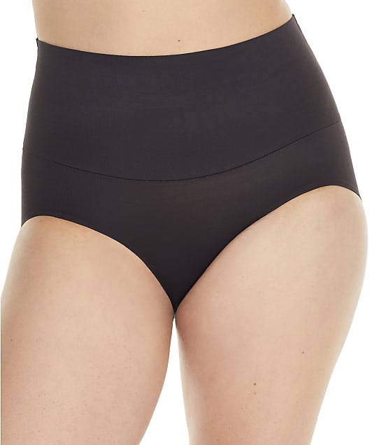 Miraclesuit Comfy Curves Firm Control High-Waist Brief in Black(Front Views) 2514