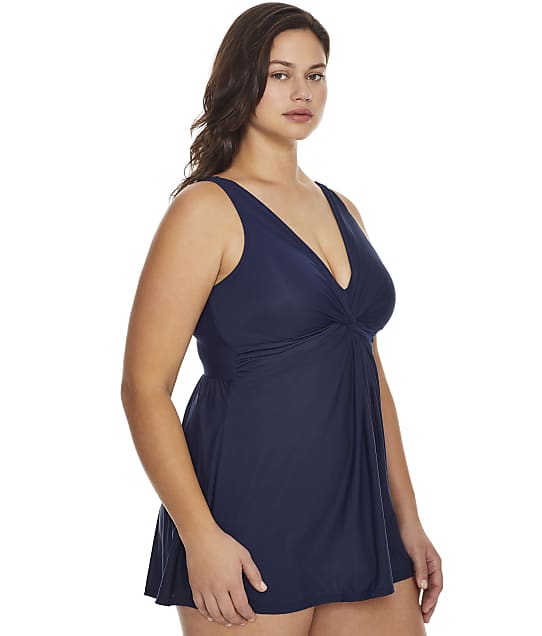 Miraclesuit Plus Size Marais Swim Dress & Reviews | Bare Necessities ...