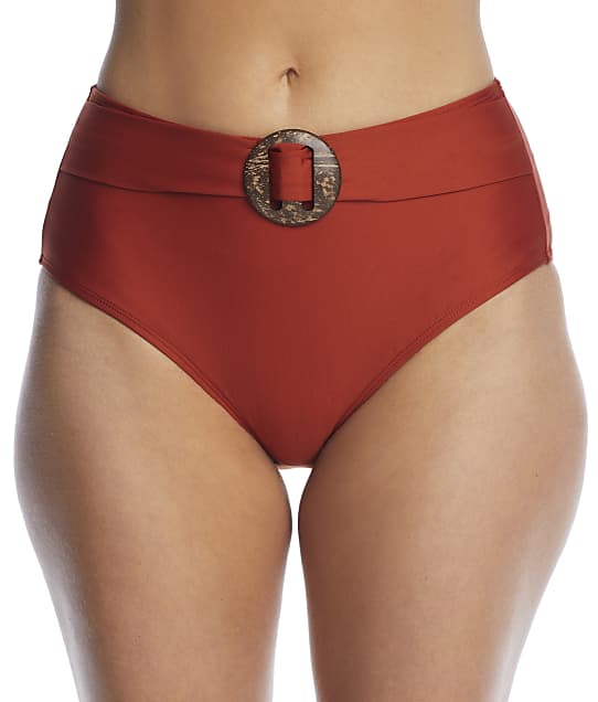 Miss Mandalay Tuscany Retro Belted Bikini Bottom in Cinnamon TUS03CBB