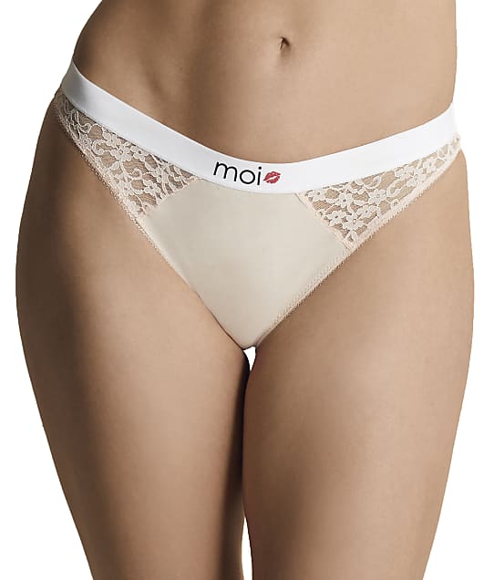 Moi Cotton & Lace Logo Bikini in Nectar RMP0007