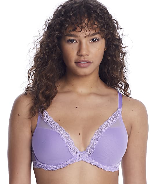 Natori Feathers Plunge Bra in French Lilac(Front Views) 730023