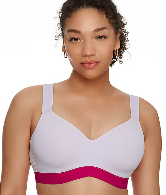 Natori Dynamic Anywhere High Impact Underwire Sports Bra in Grape Ice / Berry(Front Views) 751245