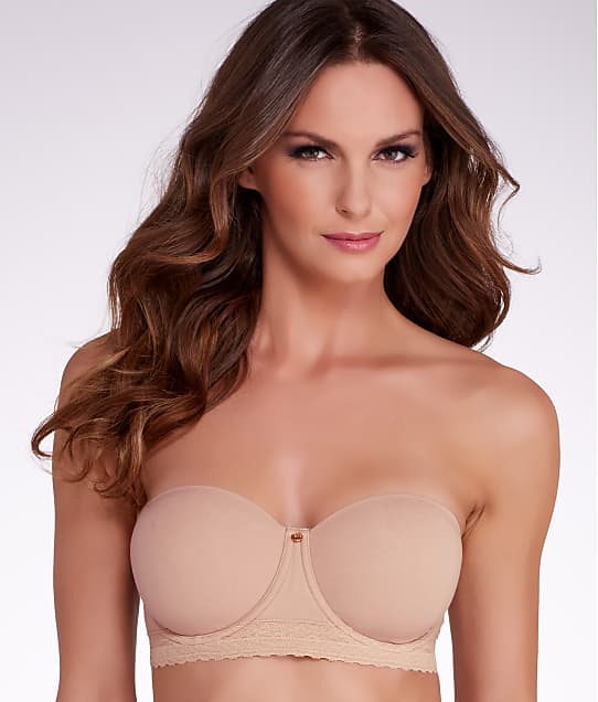Natori Truly Smoothing Strapless Bra in Cafe(Front Views) 774070