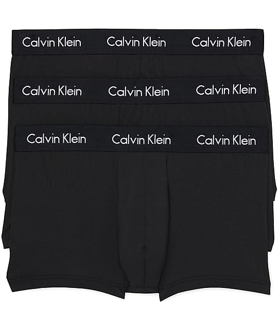 Calvin Klein Ultra-Soft Modal Trunk 3-Pack in Black(Front Views) NB1866