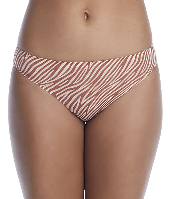 NearlyNude Flexible Fit Shine Bikini in Cinnamon Zebra RNN024