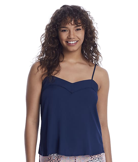 P.J. Salvage Boho Babe Woven Tank in Navy RXBAC