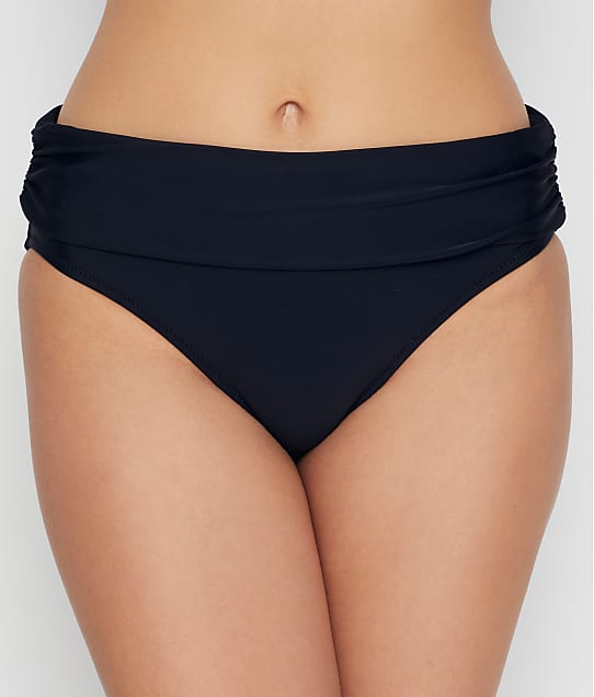 Pour Moi Space Fold-Over Bikini Bottom in Black(Full Sets) 36042