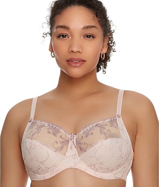 Pink/Mink Pour Moi Imogen Rose Embroidered Bra 3804