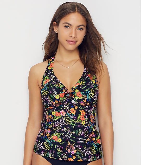 Pour Moi Hot Spots Floral Underwire Tankini Top in Floral 3907-BF