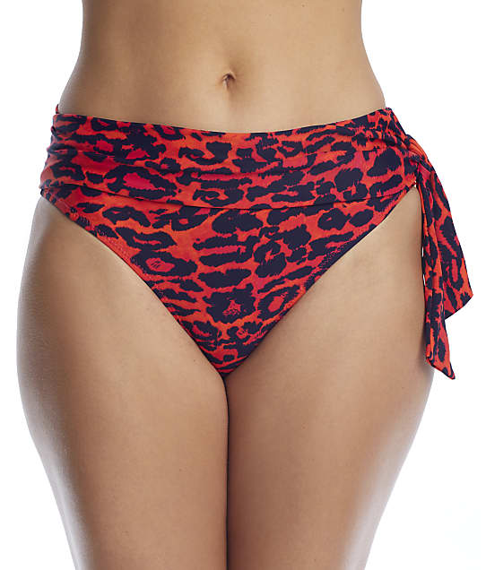 Pour Moi Heatwave Wild Fold-Over Bikini Bottom in Wild(Front Views) 86003-WILD
