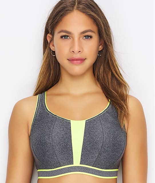 Prima Donna The Sweater High Impact Underwire Sports Bra in Cosmic Grey(Front Views) 600-0110